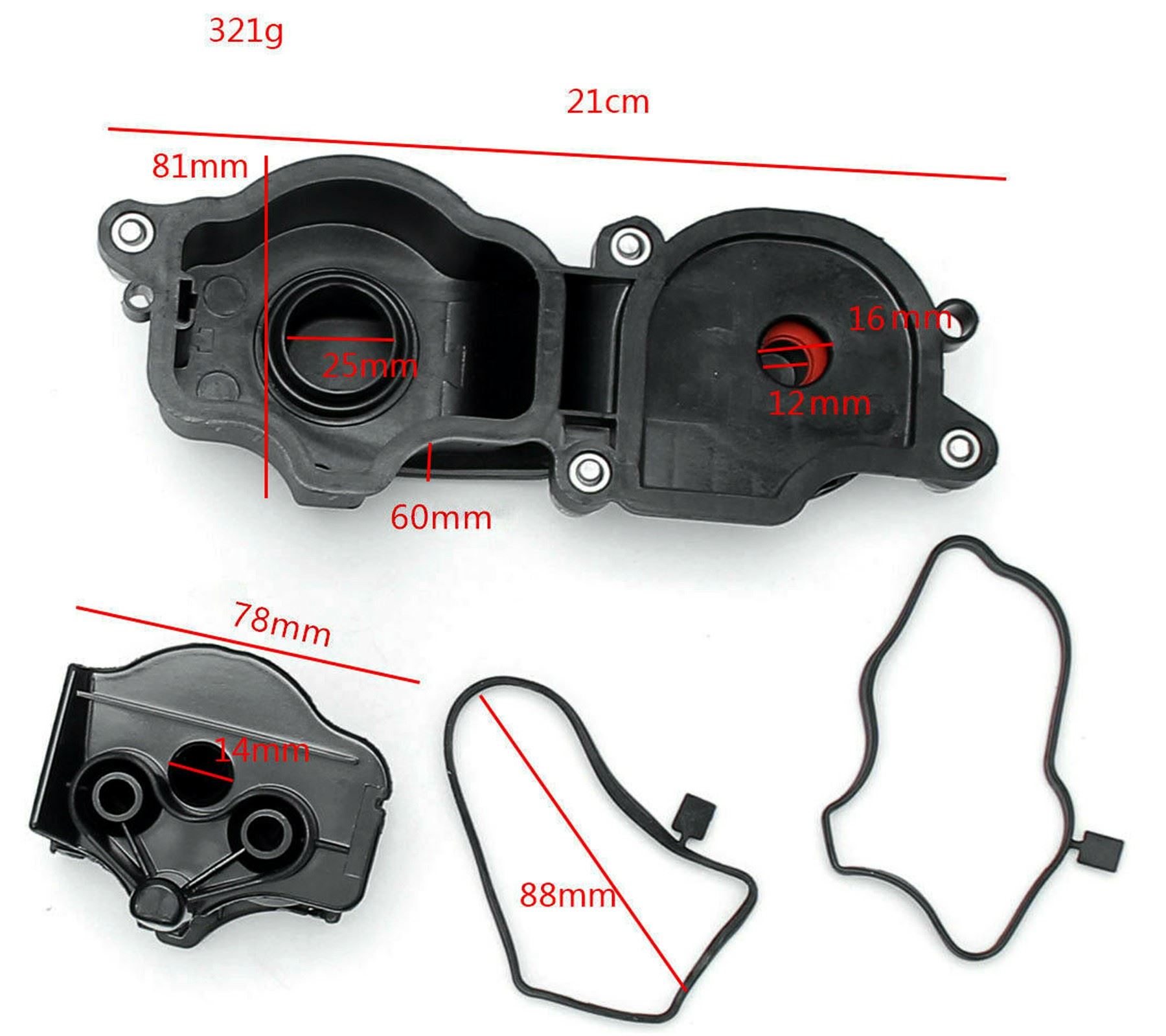 CRANKCASE OIL BREATHER VALVE FOR 3, 5, 7 SERIES, E46, 330d, E60, E61, 525d, 530d, E65, E66, 730d, 11127799225 - Image 4