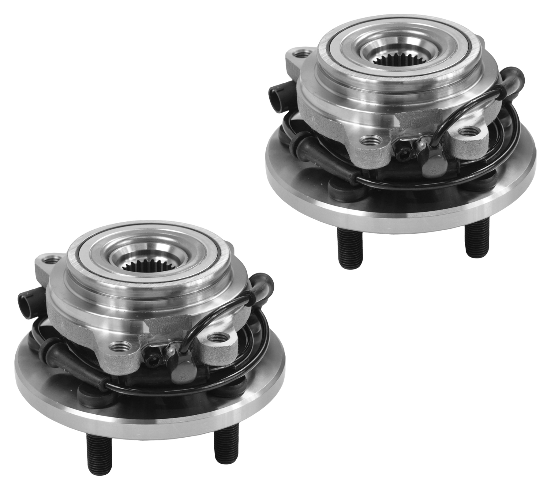 2x WHEEL BEARING HUB WITH ABS SENSOR FRONT FOR LAND ROVER DISCOVERY 2 TAY100060 - Image 7