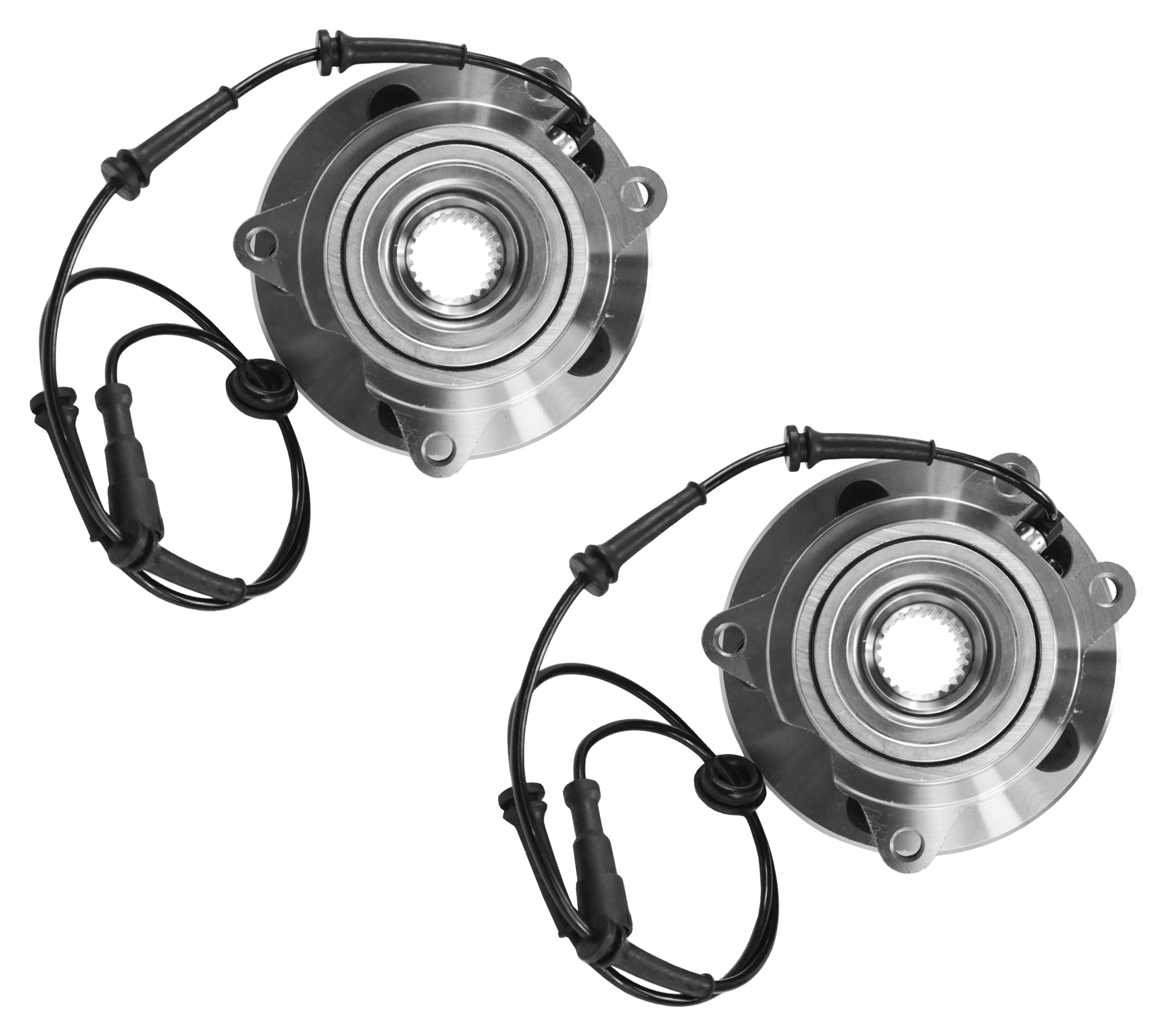 2x WHEEL BEARING HUB WITH ABS SENSOR FRONT FOR LAND ROVER DISCOVERY 2 TAY100060 - Image 3