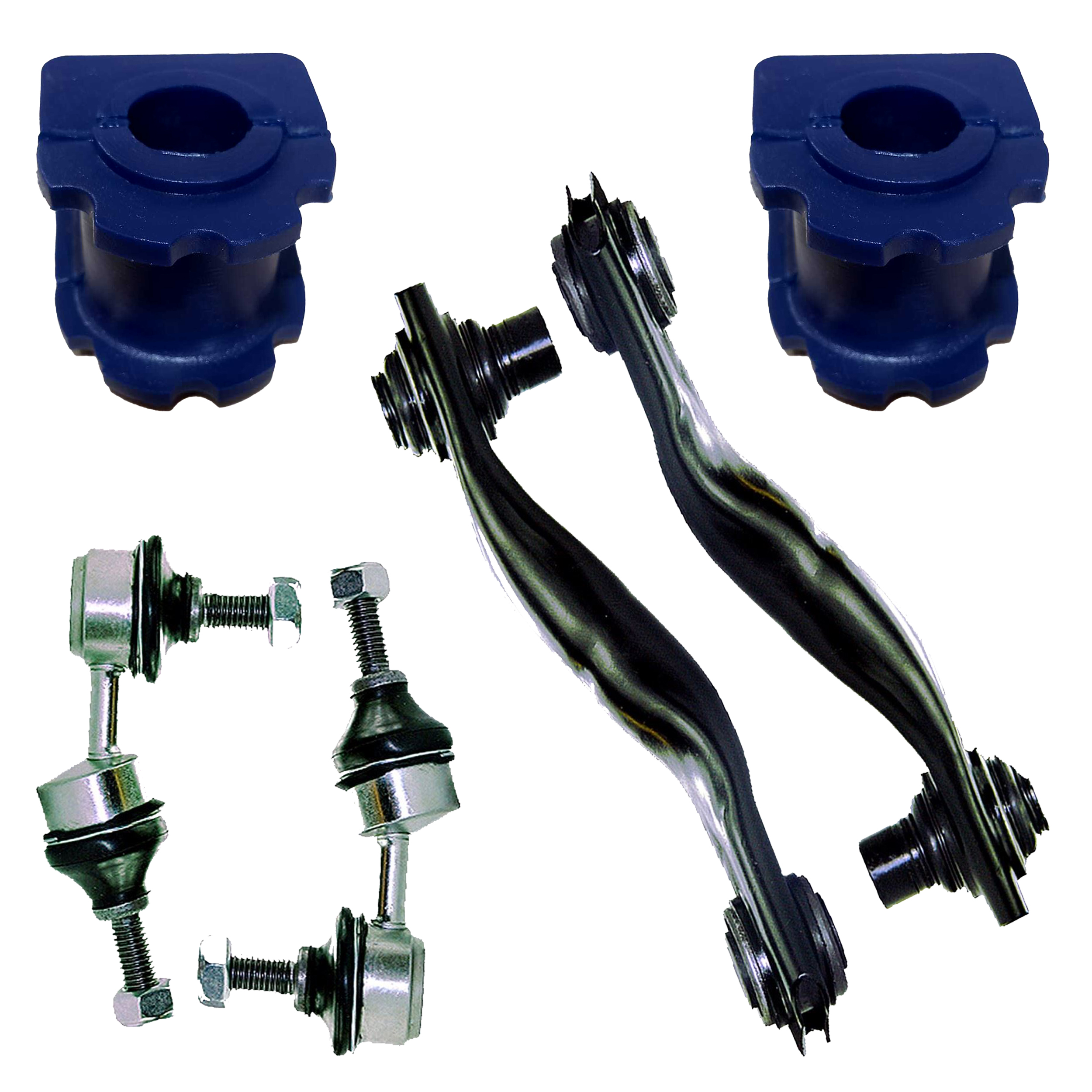 C2S50863 Rear Lower Control Arms Poly Bushes & Drop Links Kit Replacement For Jaguar X-type - Image 3