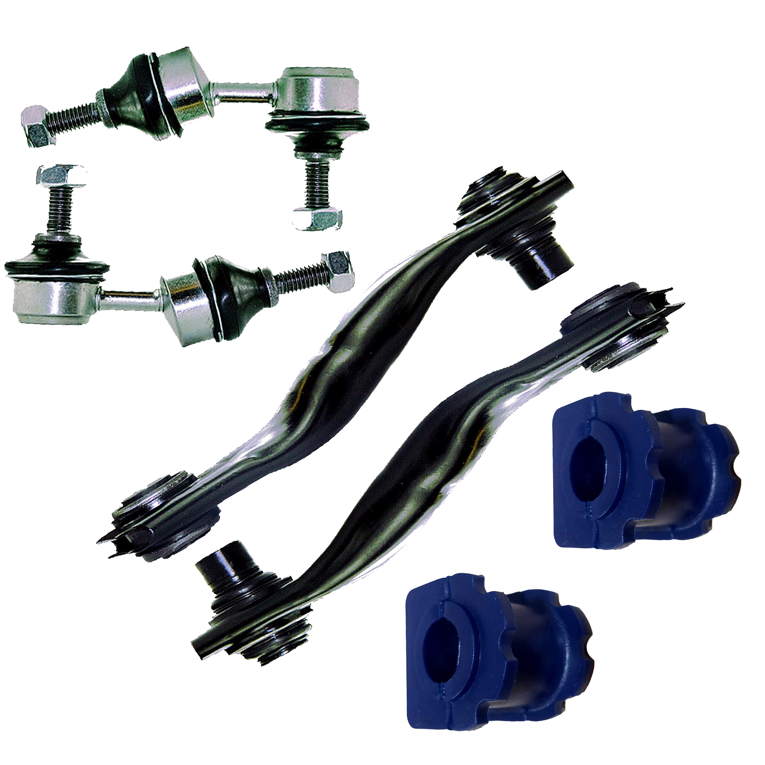 C2S50863 Rear Lower Control Arms Poly Bushes & Drop Links Kit Replacement For Jaguar X-type - Image 6