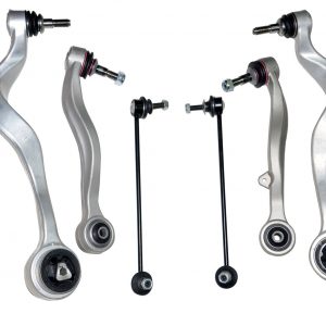 For BMW 5 Series E60 E61 Front Suspension Wishbone Control Arms & Drop Links Kit