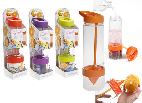 Summit MyBento Fruit Infuser Bottle 750ml - 1 Unit Orange Bottle