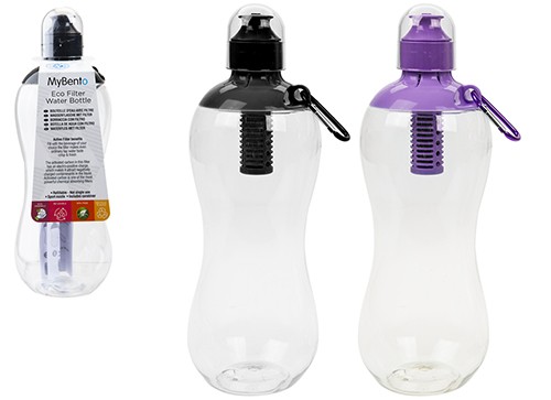 Summit MyBento 1L Water Bottle with Filter & Carabiner - 1 Unit Purple Bottle