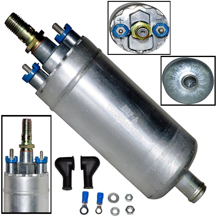 External Petrol Electric Fuel Pump For Alfa Romeo, Alpina, Citroen, Fiat, Porsche, Renault, Saab, Volvo