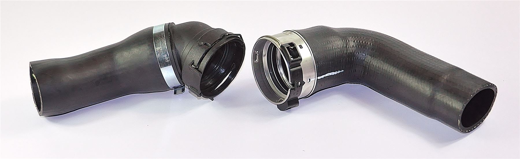 2X Intercooler Turbo Hose Pipe Top & Bottom Side 11617799402 For BMW E60, E61, 525D, 530D, 535D