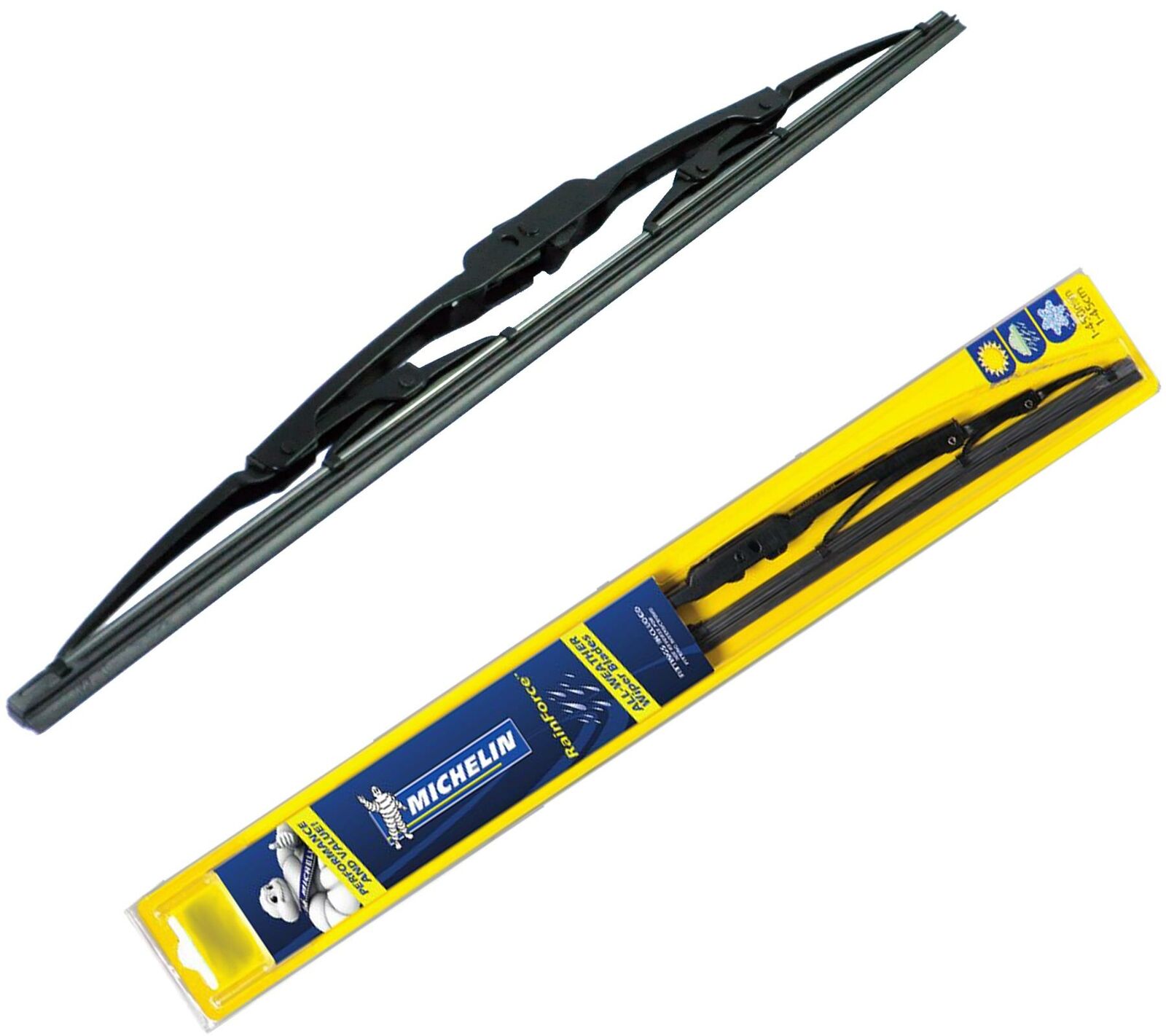 1Pc Michelin Rain Force Traditional 17" Inch Wiper Blade 43 Cm