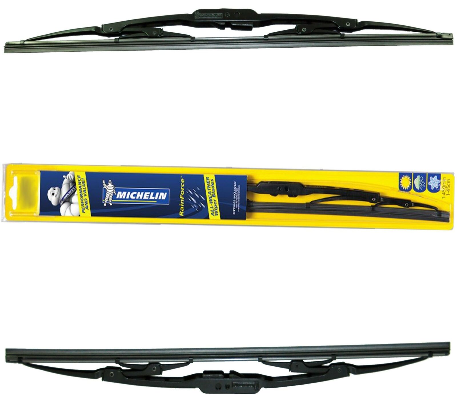 Michelin Rainforce Traditional Wiper Blades 22"x2 for Land for Rover DISCOVERY