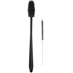 Summit B&Co Silicone Bottle & Straw Brush - Black