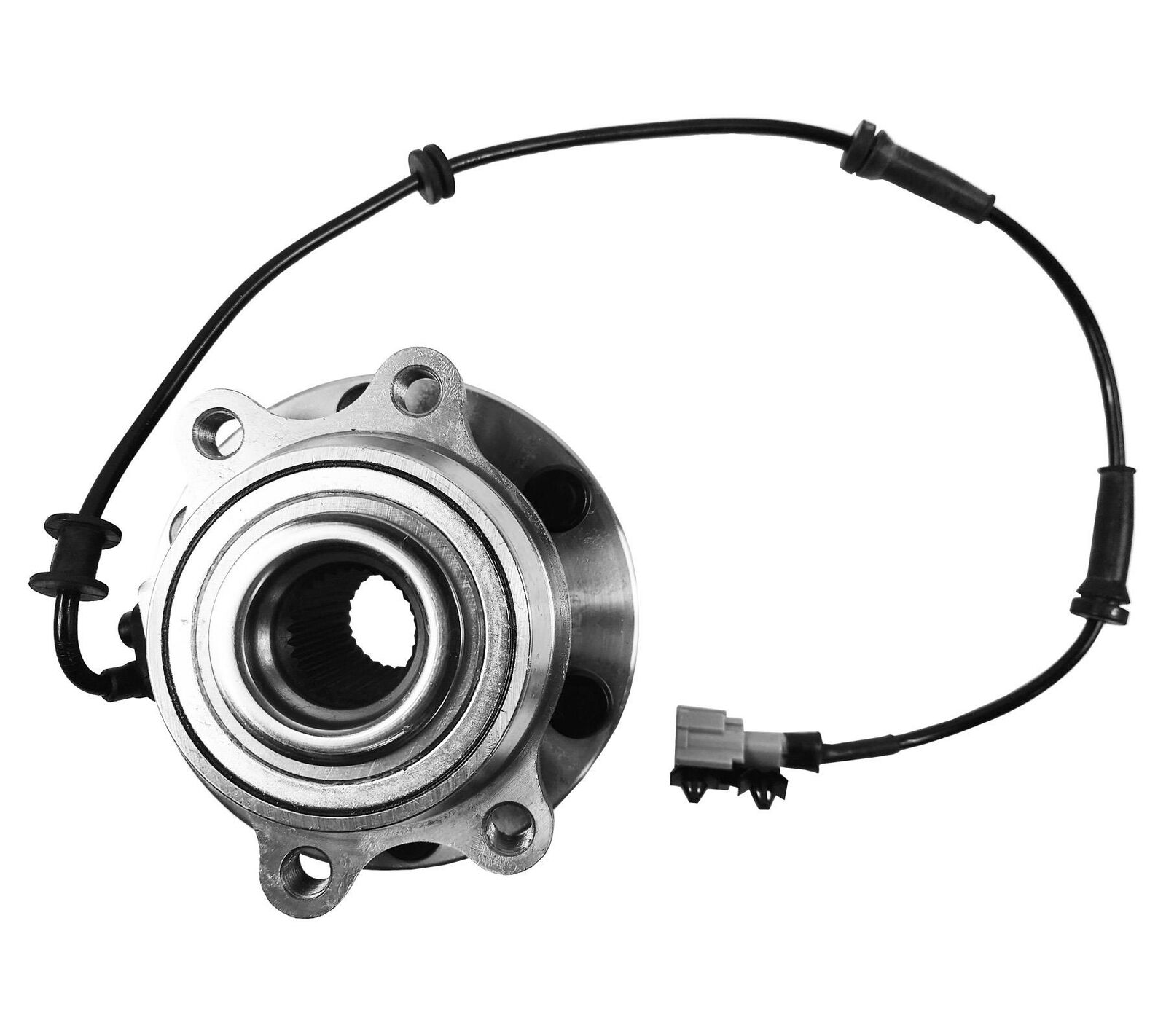 Front Hub Wheel Bearing Kit Inc ABS Sensor For Nissan Pathfinder R51