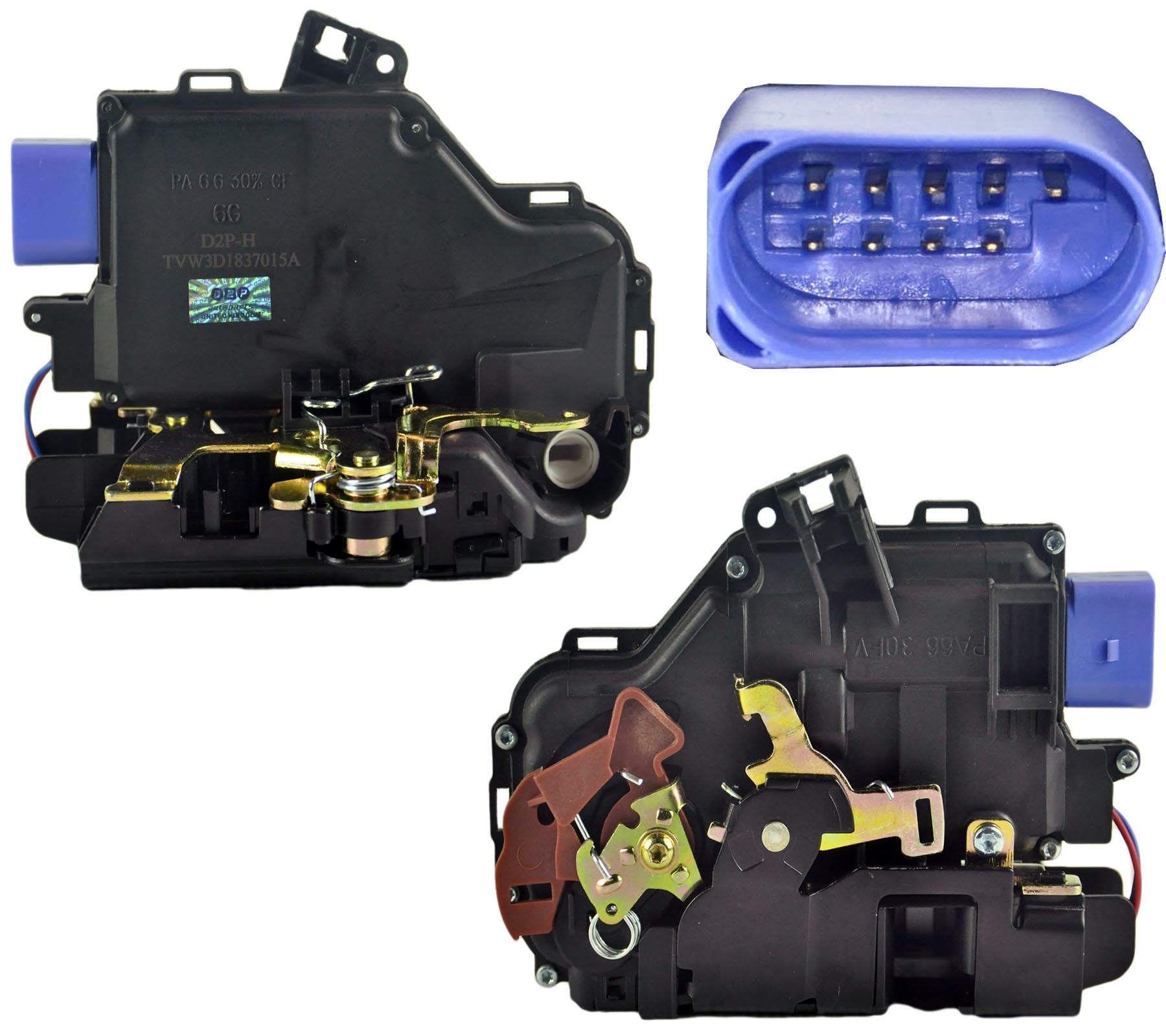 3D1837015A Front Left Passenger Side Door Lock Mechanism Replacement For VW Golf, Altea, Octavia - Image 2