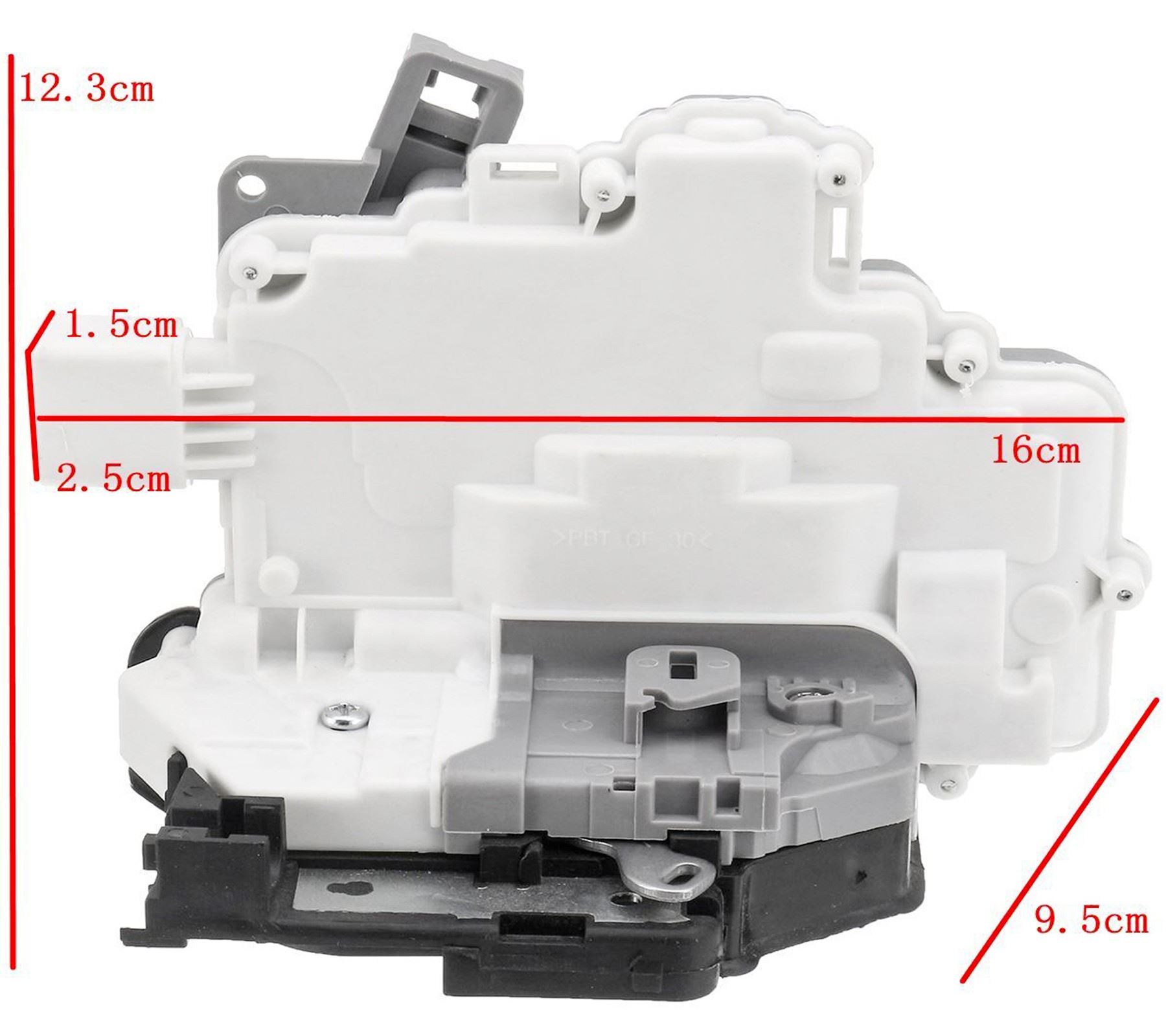 8J2837015A Front Left Passenger Side Door Lock Mechanism Replacement For Audi A4 (B8), A5, Q3, Q5, Q7, Tt, Touareg - Image 5