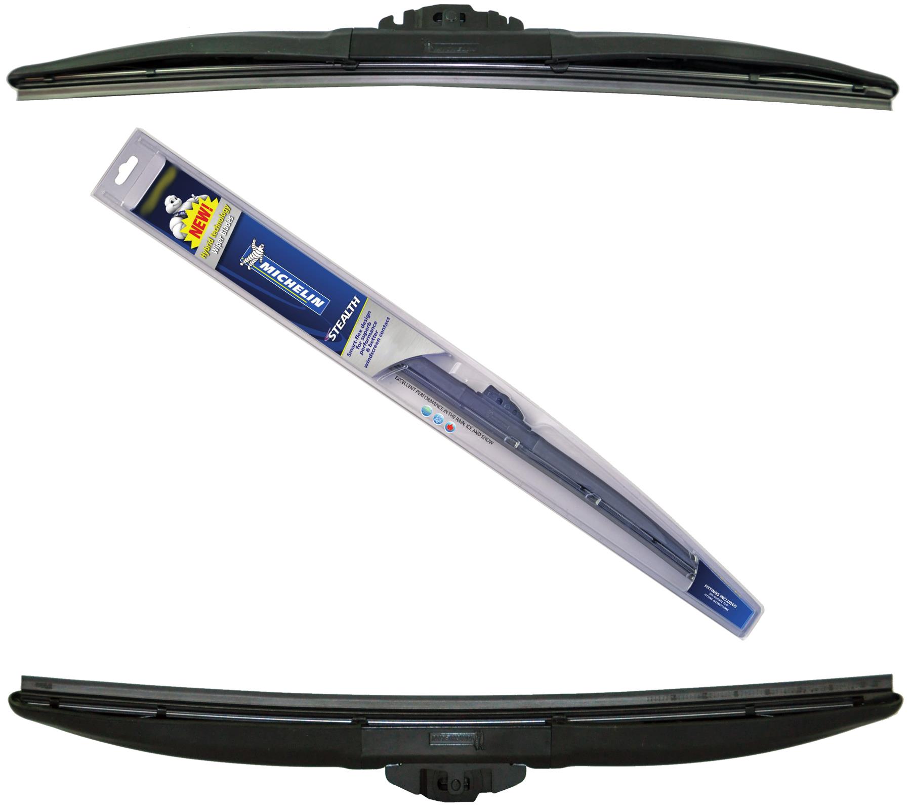 Genuine Michelin Stealth Hybrid Front Wiper Blades Set 430mm/17" + 430mm/17" - Image 3