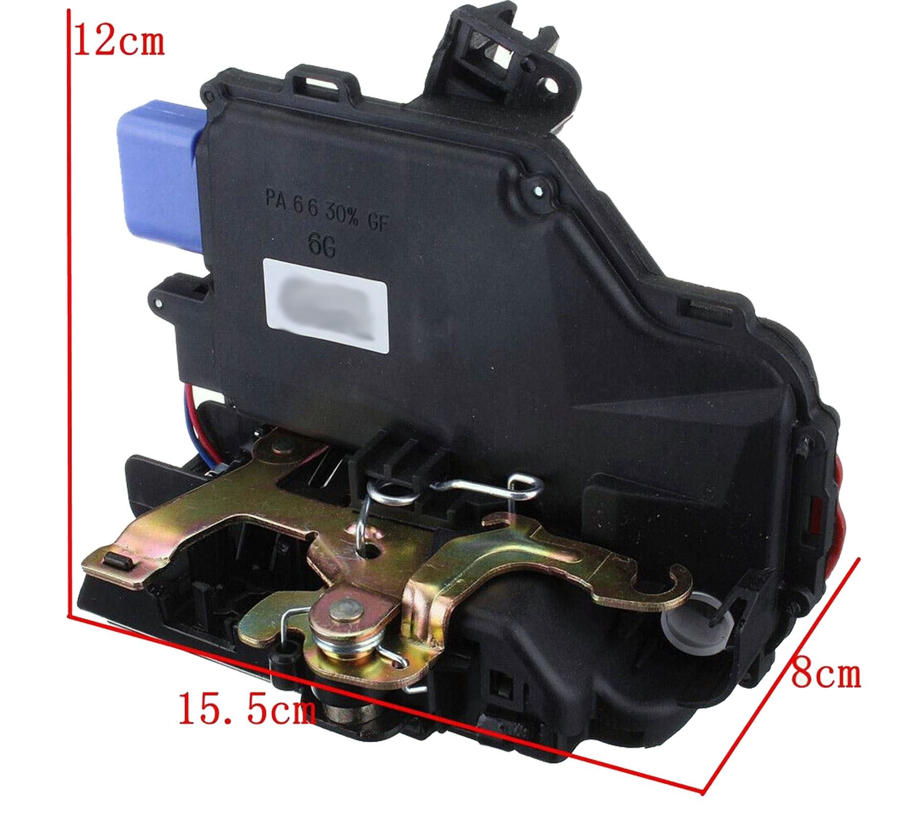 3D1837015A Front Left Passenger Side Door Lock Mechanism Replacement For VW Golf, Altea, Octavia - Image 4