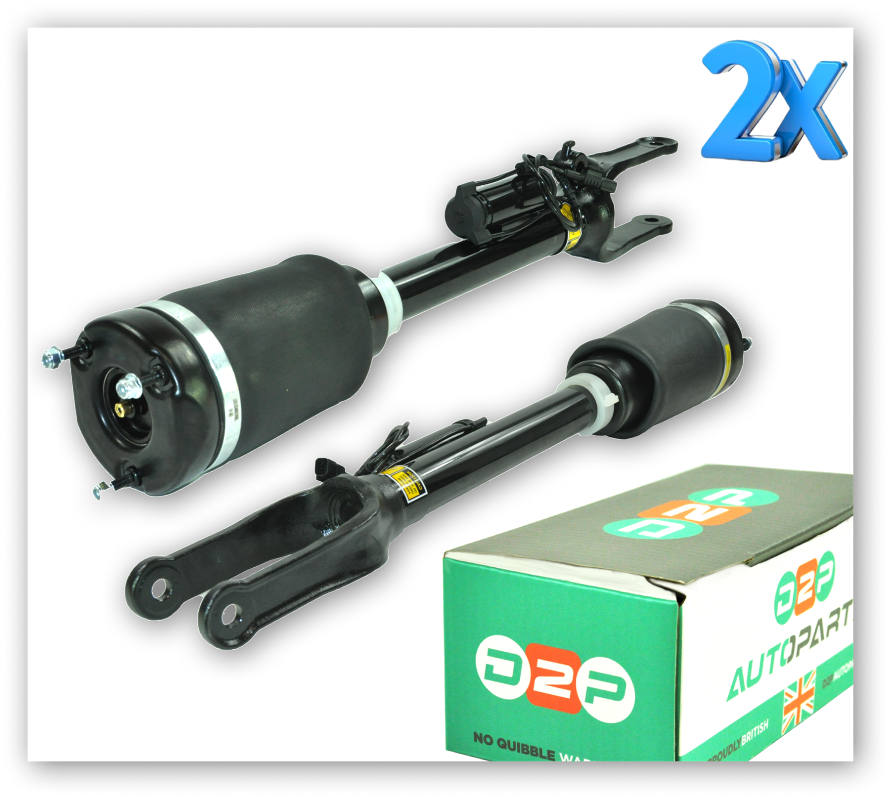 Pair of Front Air Suspension Spring Shock Strut Replacement For Gl-class (X164) Cdi M-class W164