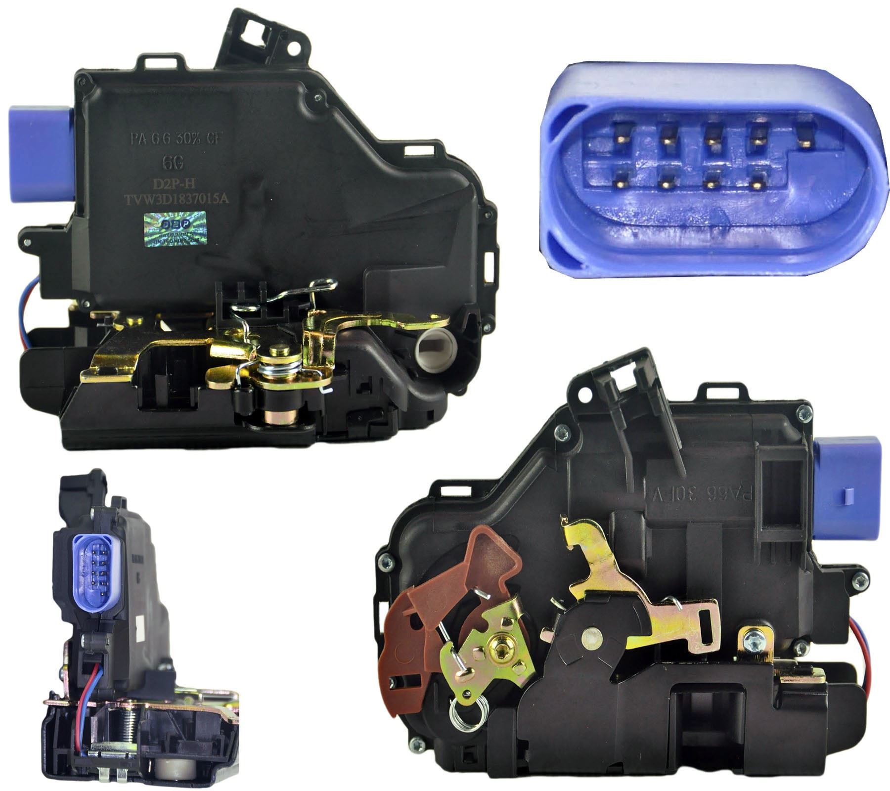 3D1837015A Front Left Passenger Side Door Lock Mechanism Replacement For VW Golf, Altea, Octavia - Image 5