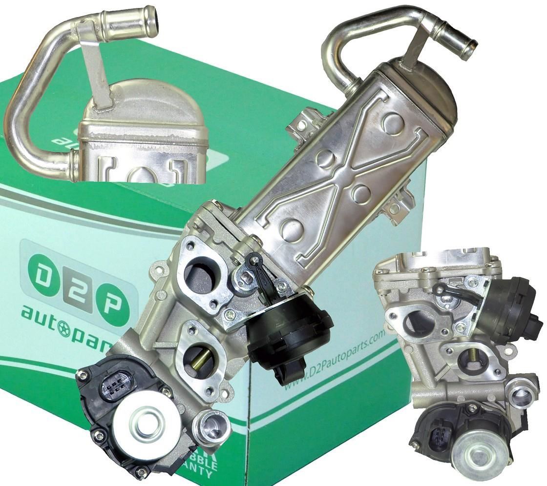 D2P Egr Valve & Cooler Compatible With 04-13 Skoda Octavia 1.6, 11-17 VW Beetle 1.6/2.0 TDI, 03-12 Audi A3 1.6 2.0 TDI quattro | 03L131512CF