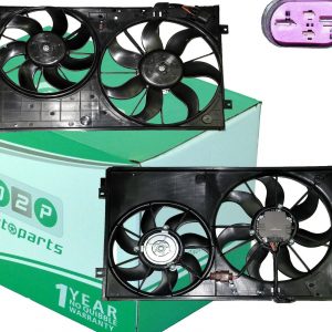 1K0121207BB Radiator Cooling Fan Motor Replacement For A3, VW Octivia, Golf, Altea, Passat