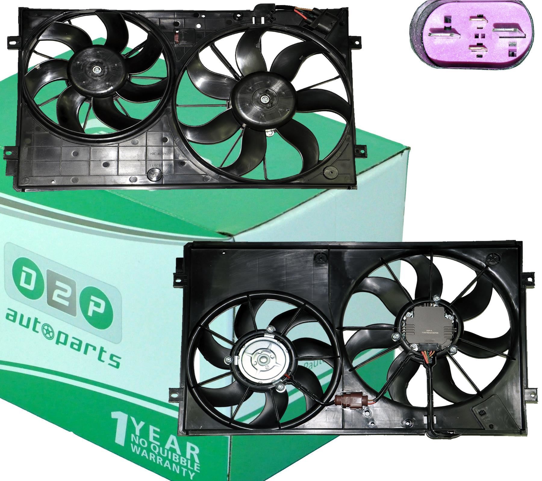 1K0121207BB Radiator Cooling Fan Motor Replacement For A3, VW Octivia, Golf, Altea, Passat