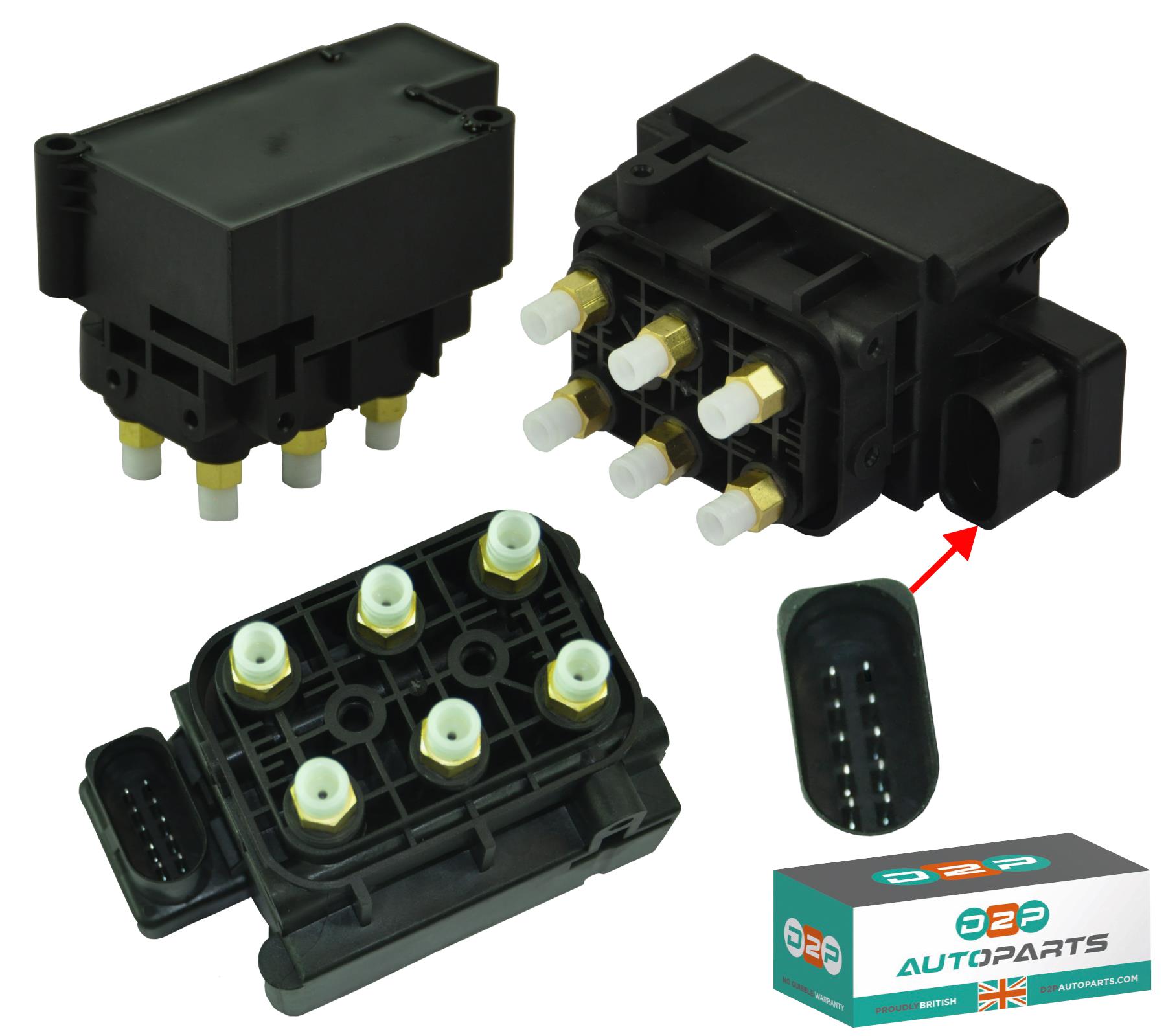4F0616013 Air Suspension Solenoid Valve Block Replacement For Allroad C5, A6 C6 4Fh, A8 4E