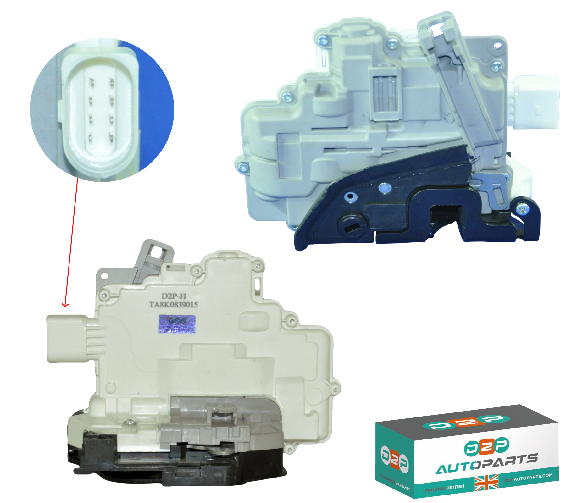 8K0839015 Rear Left Door Lock Mechanism Actuator Replacement For Audi A4 B8 A5 Q3 Q5 Q7 Tt Touareg