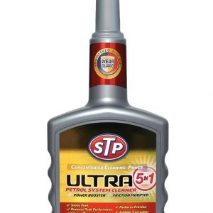 STP Ultra 5in1 PETROL Injector Fuel System Cleaner Treatment Power Booster 400ml