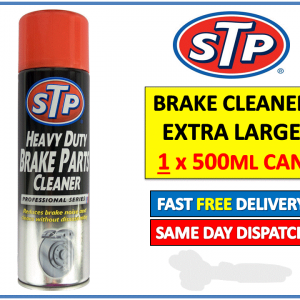 STP WORKSHOP BRAKE PART DISC & CLUTCH CLEANER SPRAY CAN AEROSOL LARGE 500ml New