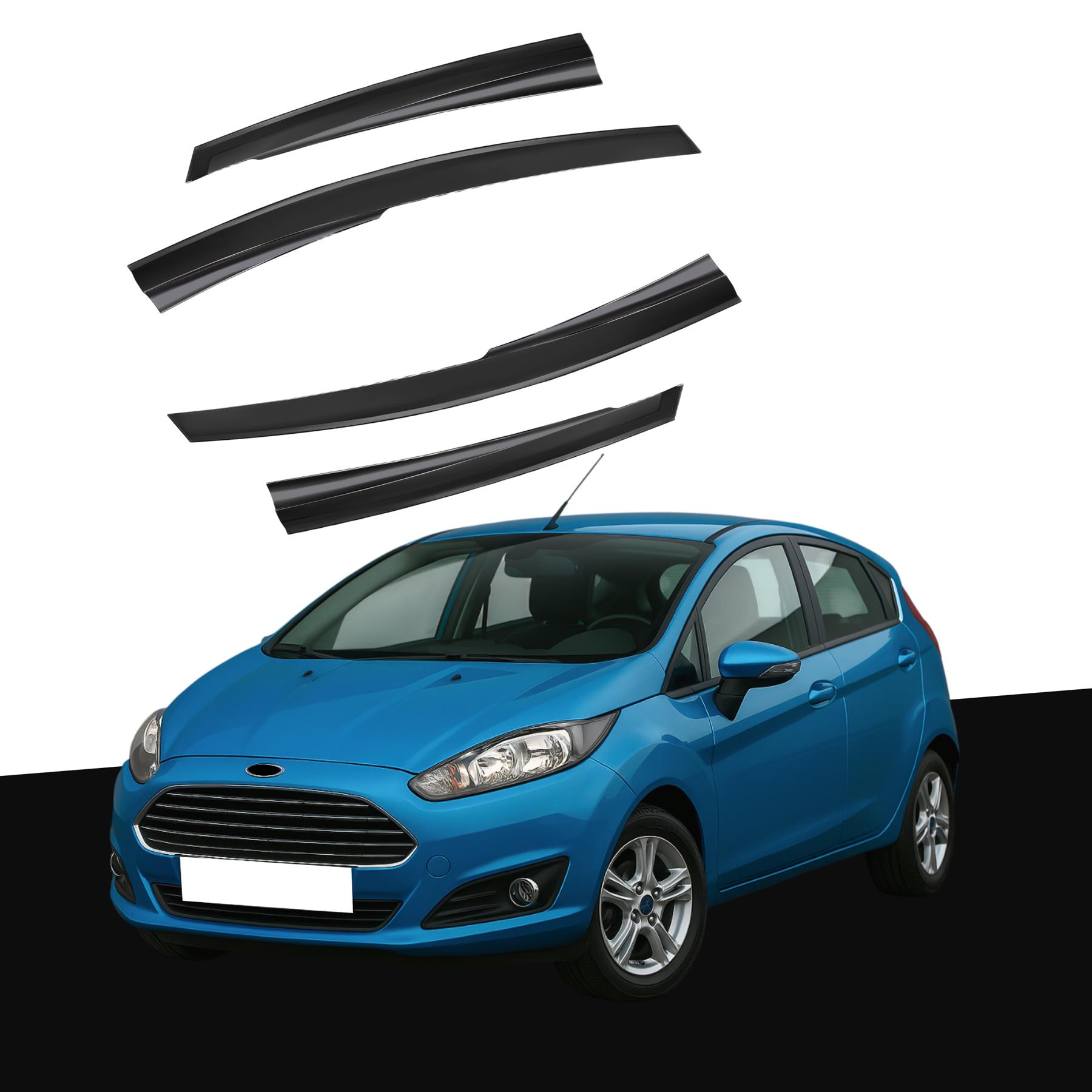 4pcs Of Front & Rear Wind Deflectors for Ford: Fiesta - Image 6