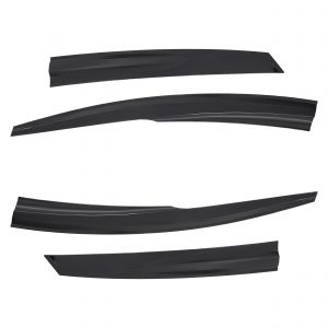 D2P 4Pcs Of Wind Deflectors Replacement Front And Rear Compatible With 2011 Onwards Ford Focus MK3 Replaces 2608200
