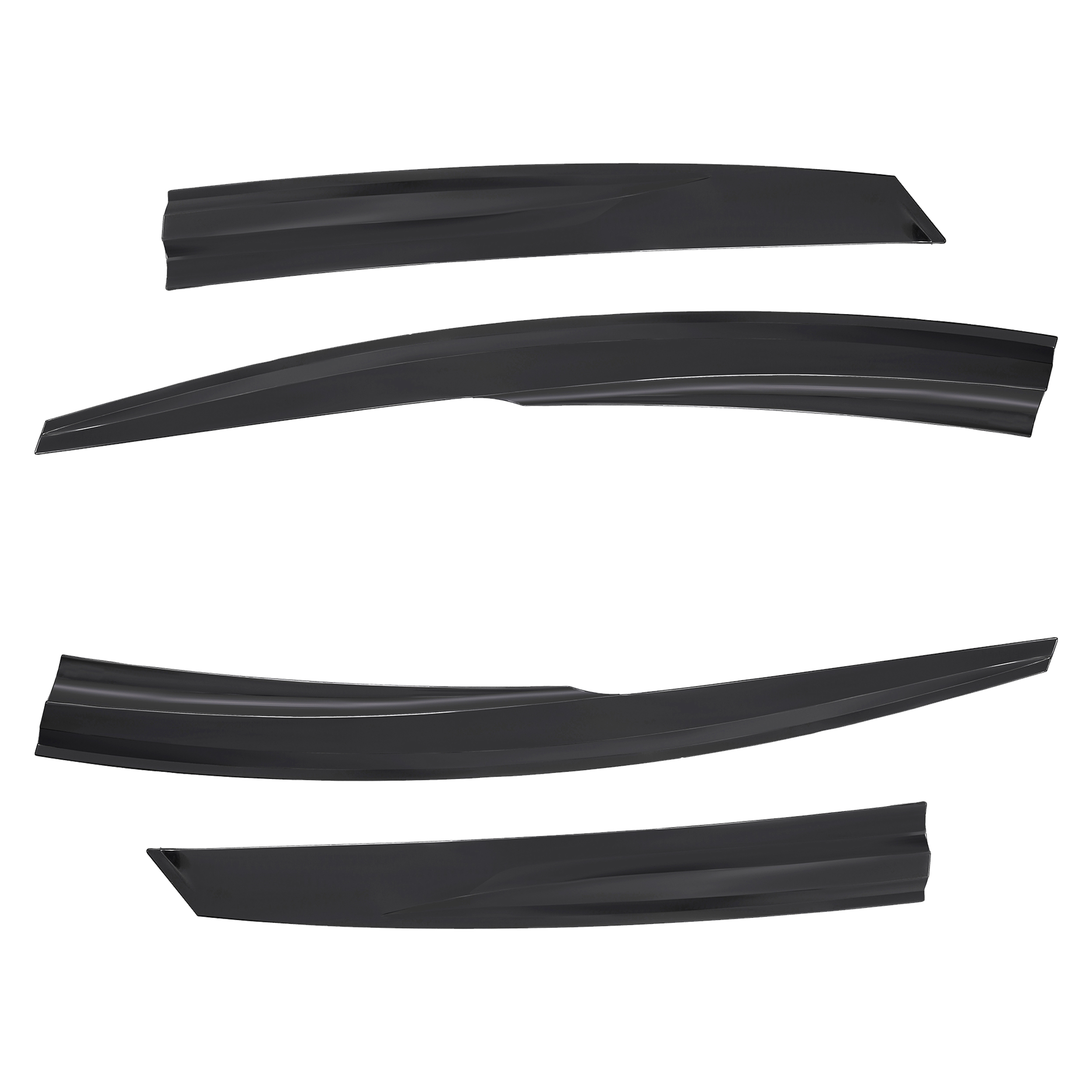 D2P 4Pcs Of Wind Deflectors Replacement Front And Rear Compatible With 2011 Onwards Ford Focus MK3 Replaces 2608200