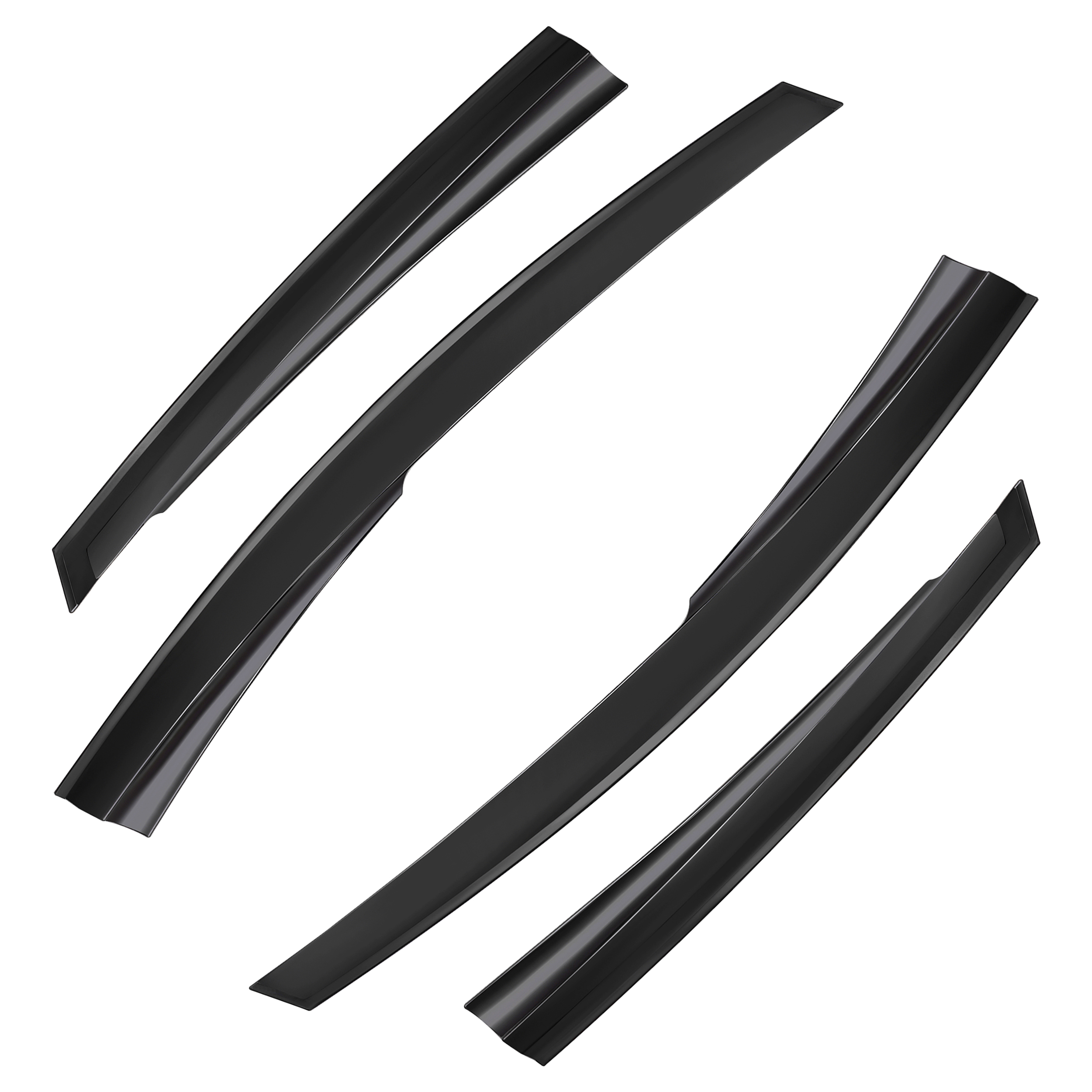 4pcs Of Front & Rear Wind Deflectors for Ford: Fiesta - Image 3
