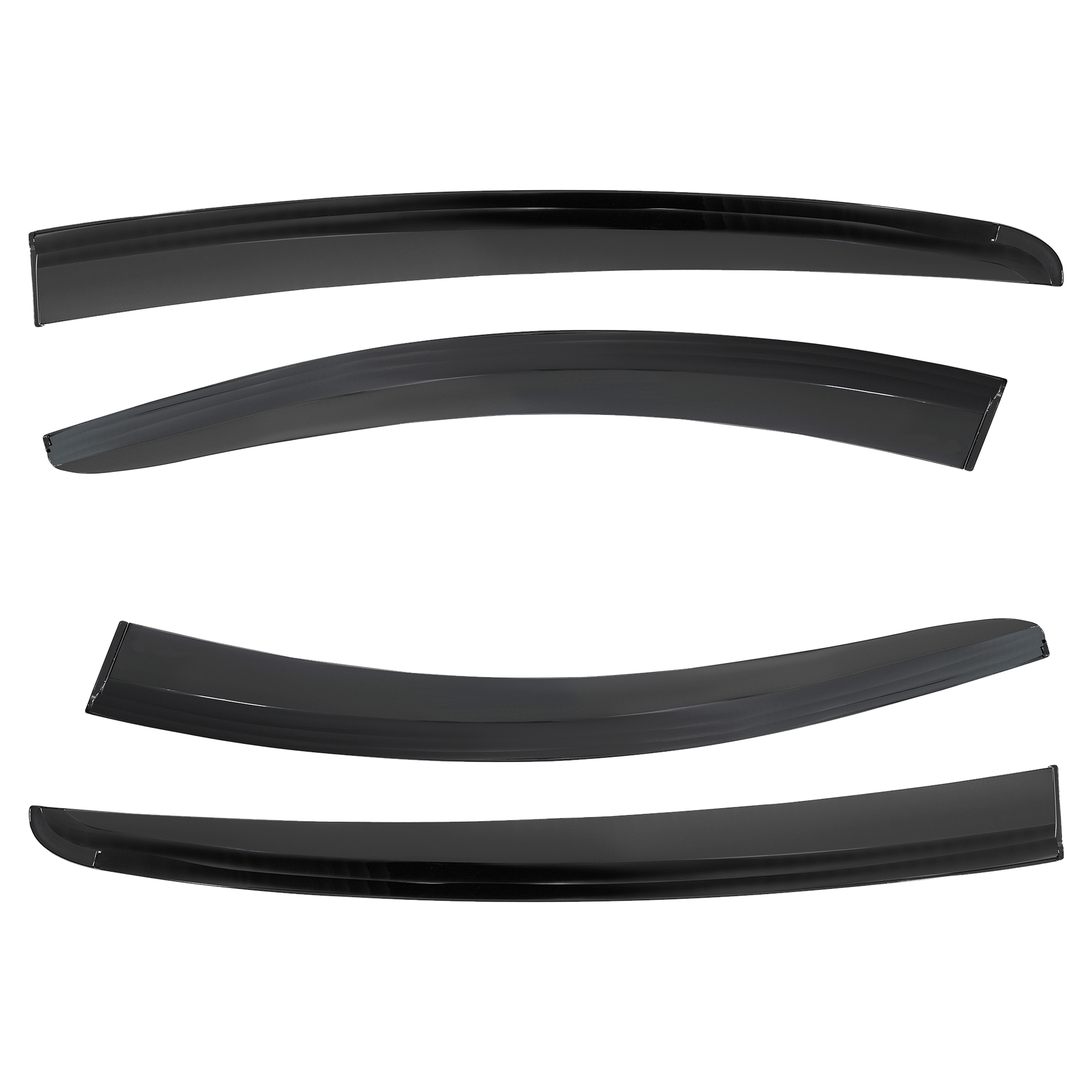 D2P 4pcs Of Wind Deflectors Replacement Front And Rear Compatible With 2018 Onwards Ford Focus 5D, SD HB MK4 Replaces 2631200