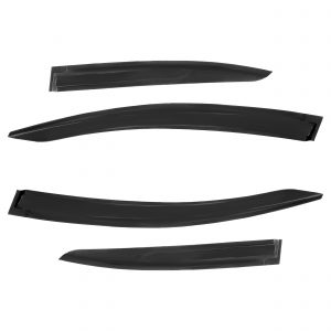 4pcs Front And Rear Wind Rain Sun Smoke Deflectors for Honda: Civic 2012-2016 SEDAN