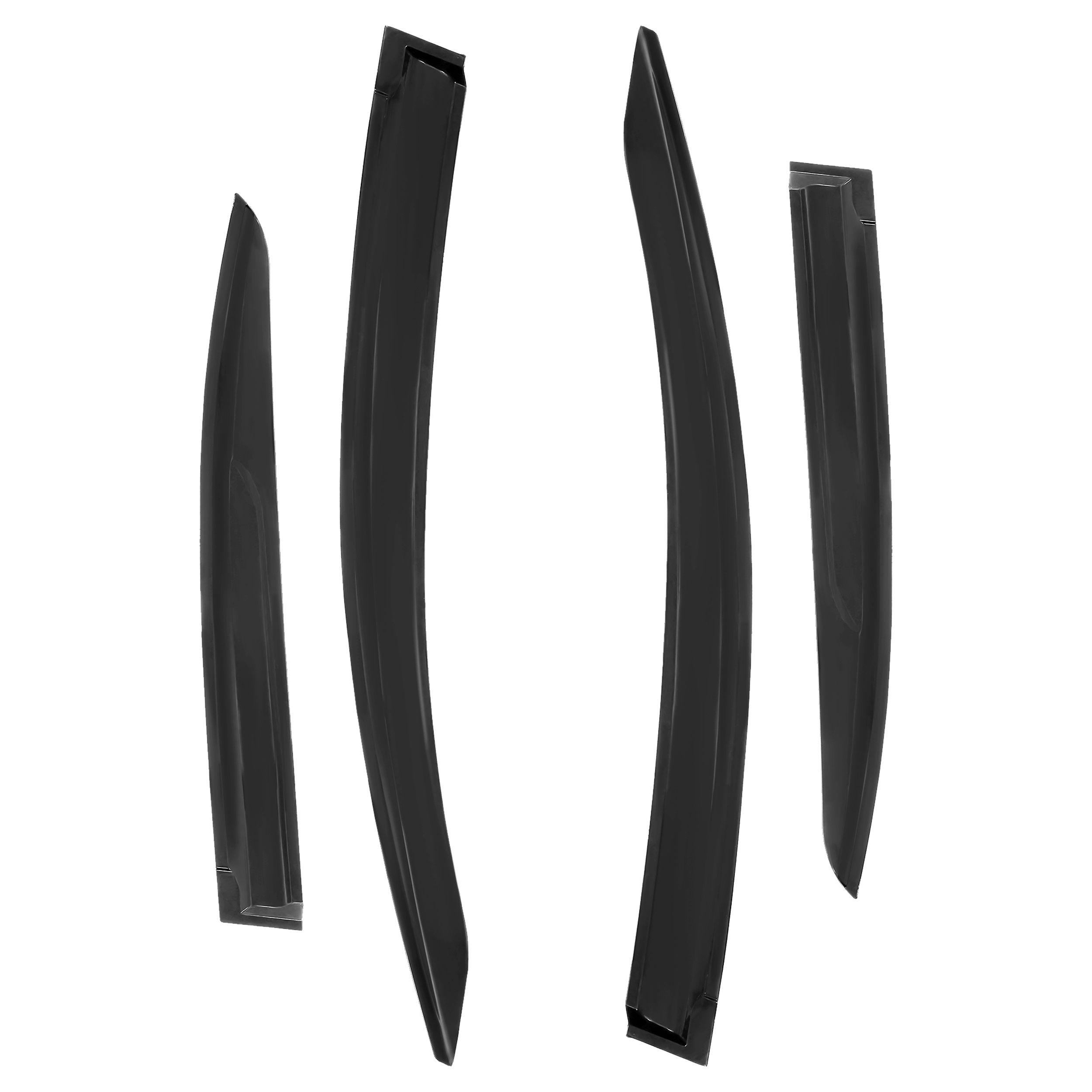 4pcs Front And Rear Wind Rain Sun Smoke Deflectors for Honda: Civic 2012-2016 SEDAN - Image 2