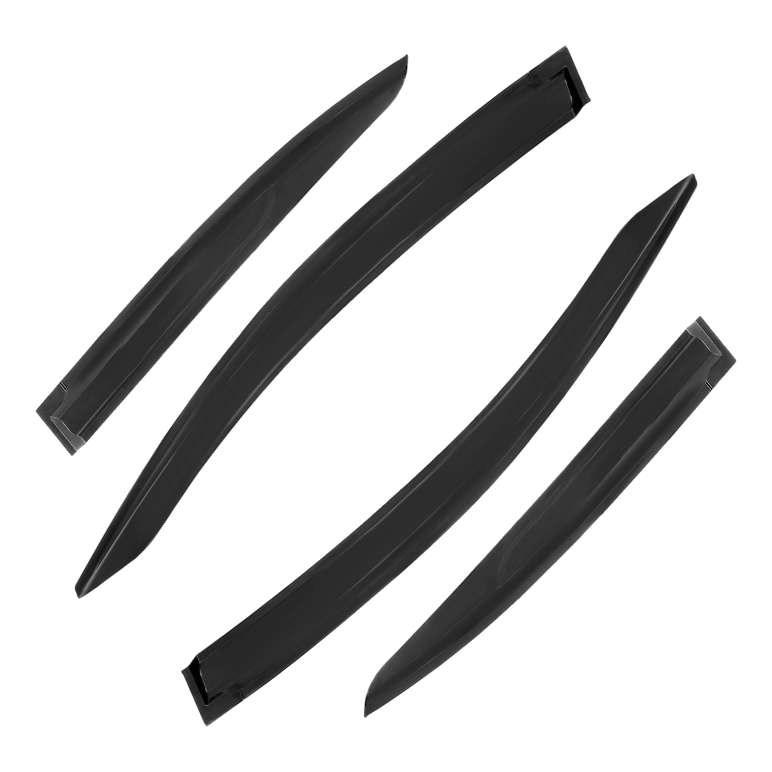 4pcs Front And Rear Wind Rain Sun Smoke Deflectors for Honda: Civic 2012-2016 SEDAN - Image 3