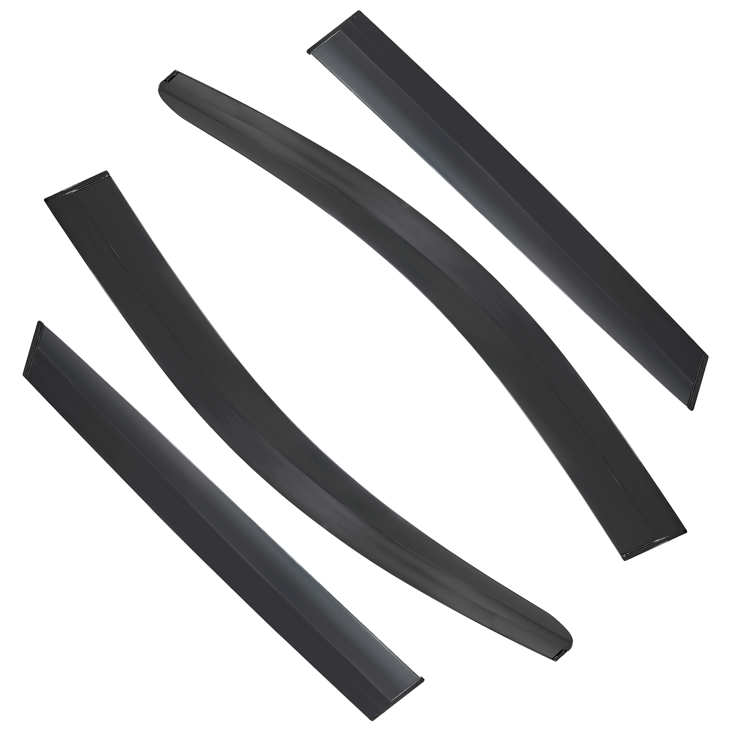 D2P 4pcs Wind Deflectors Replacement Front & Rear Compatible With 2021 Onwards Nissan Qashqai J12 Replaces 5023200
