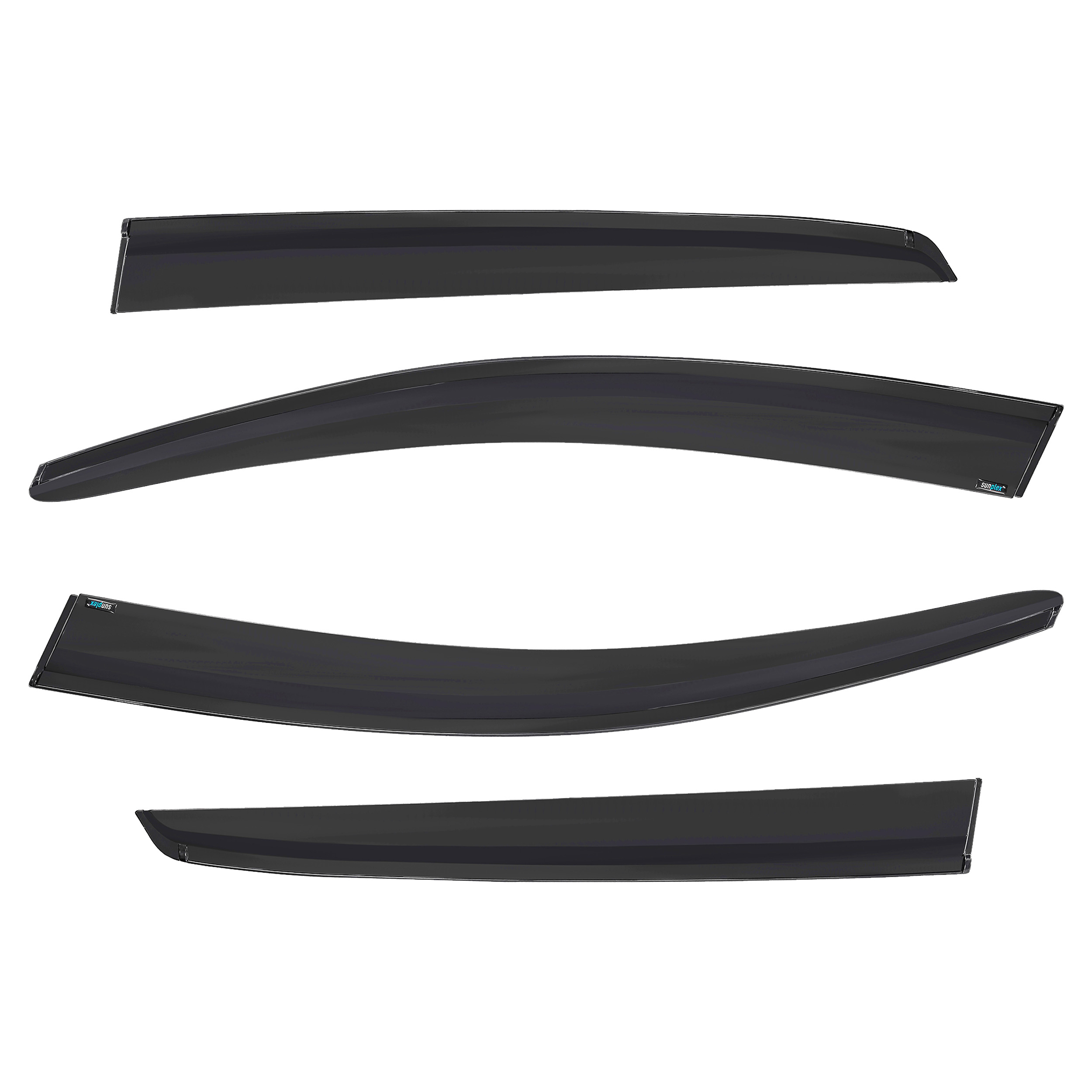 D2P 4pcs Wind Deflectors Replacement Front Compatible With 2003 - 2009 VW Golf MK5 HB 5D Replaces 7503200