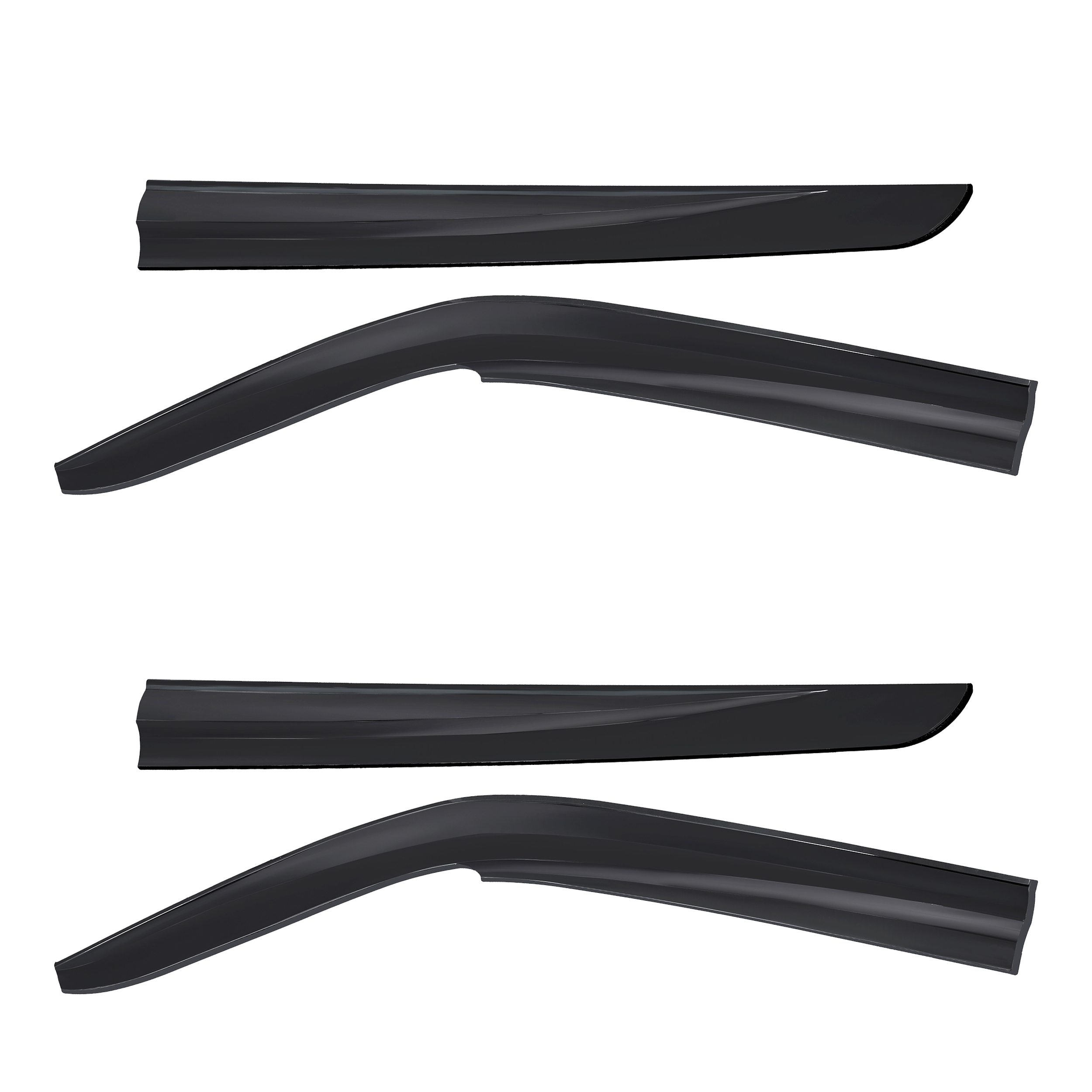 D2P 2Pcs Of Wind Deflectors Replacement Front Compatible 2003 - 2015 VW T5 Caravelle, T6 Multivan Replaces 7522201