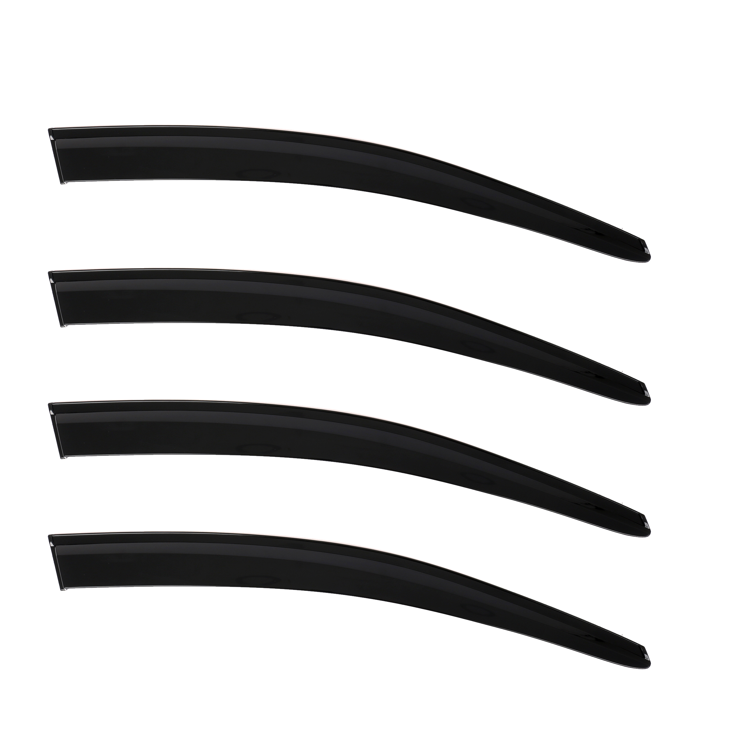 D2P 4pcs Wind Deflectors Replacement Front And Rear Compatible With 2010 - 2015 VW Passat SD Replaces 7538200