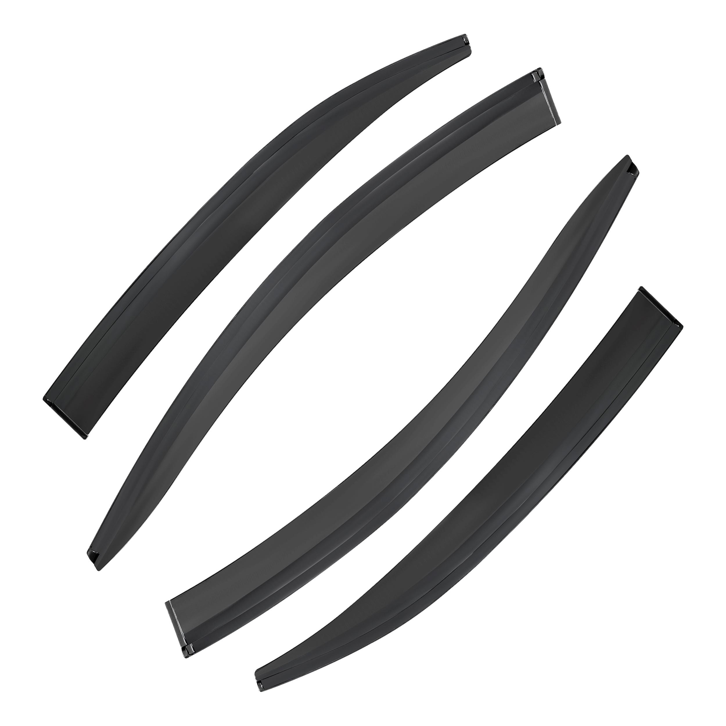 D2P 4pcs Wind Deflectors Replacement Front And Rear Compatible With 2011 - 2019 VW Jetta MK6 Replaces 7540200 - Image 3