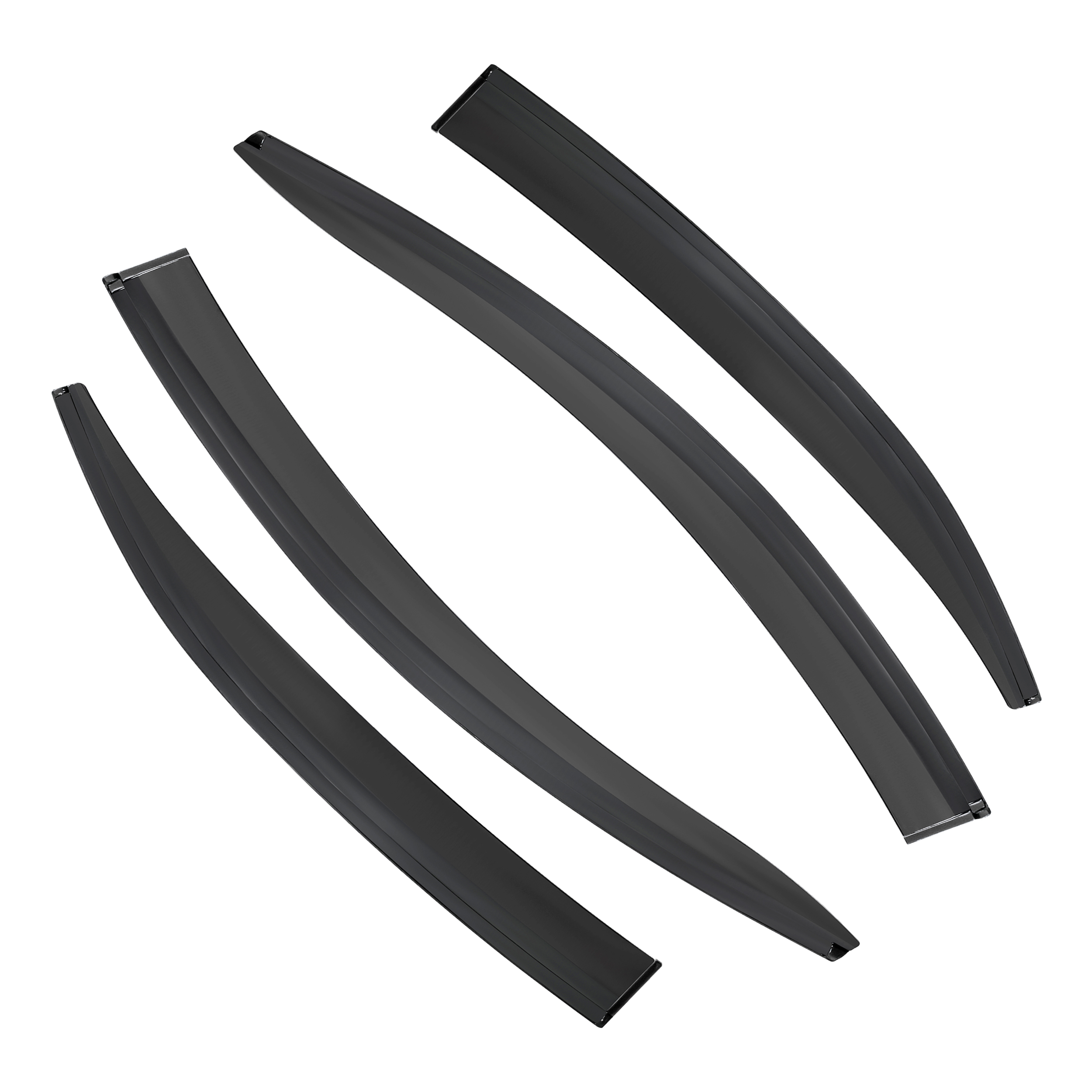 D2P 4pcs Wind Deflectors Replacement Front And Rear Compatible With 2011 - 2019 VW Jetta MK6 Replaces 7540200 - Image 4