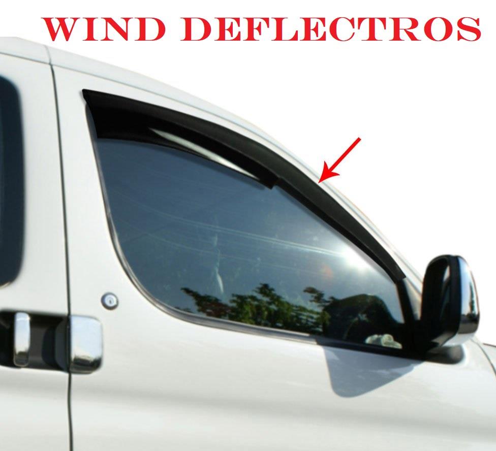 D2P x2 Wind Deflectors Replacement Front Compatible With 2008 - 2018 Citroen Berlingo & Peugeot Partner Tepee (MVN, B9 Type) Replaces 5723201 - Image 2