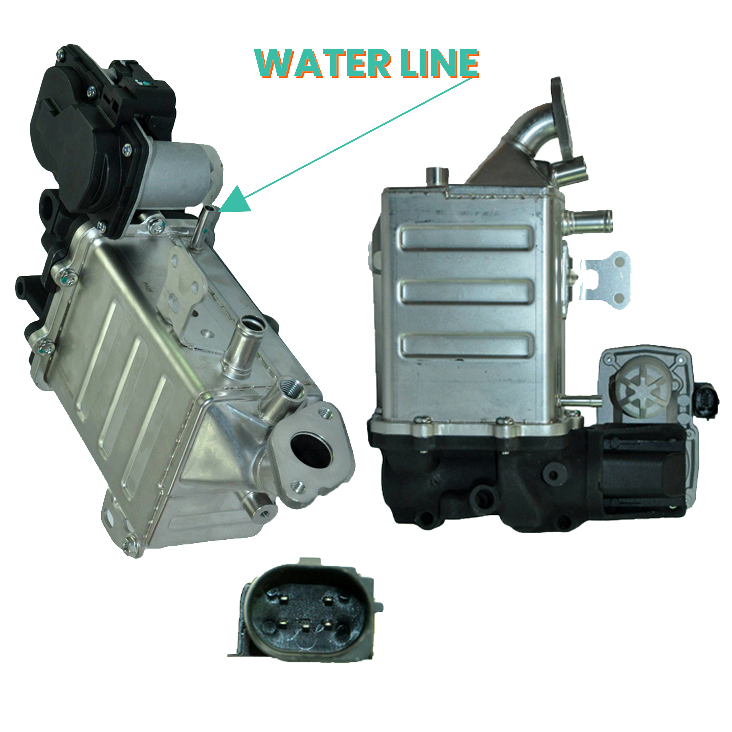 D2P Egr Valve And Cooler Compatible With 2016 - 2023 Crafter Syi, Syj 2.0 Tdi, Sz_ 2.0 Tdi, Sy_, Sx_ 2.0 Tdi Replaces 04L131512CG