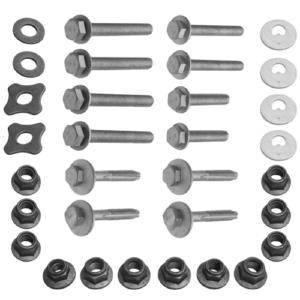 D2P Rear Suspension Wishbone Bolt Nut Mounting Kit Replacement | Compatible With 10-18 Audi A1, 03-12 A3, 08-20 Q2/Q3, 06-22 TT | WHT000227