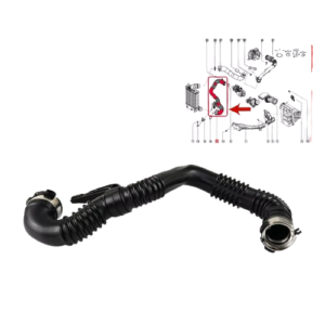 D2P Turbo Intercooler Hose Pipe Compatible With 11-13 Nissan Qashqai / Qashqai 1.6, 15-24 Kadjar 1.6 | 144604EB1B