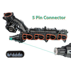 D2P Intake Inlet Manifold with Actuator Compatible With 11-19 Bmw 1 F20, 5 F10, 3 F30, F80, 7 G11, G12 | 11618580274
