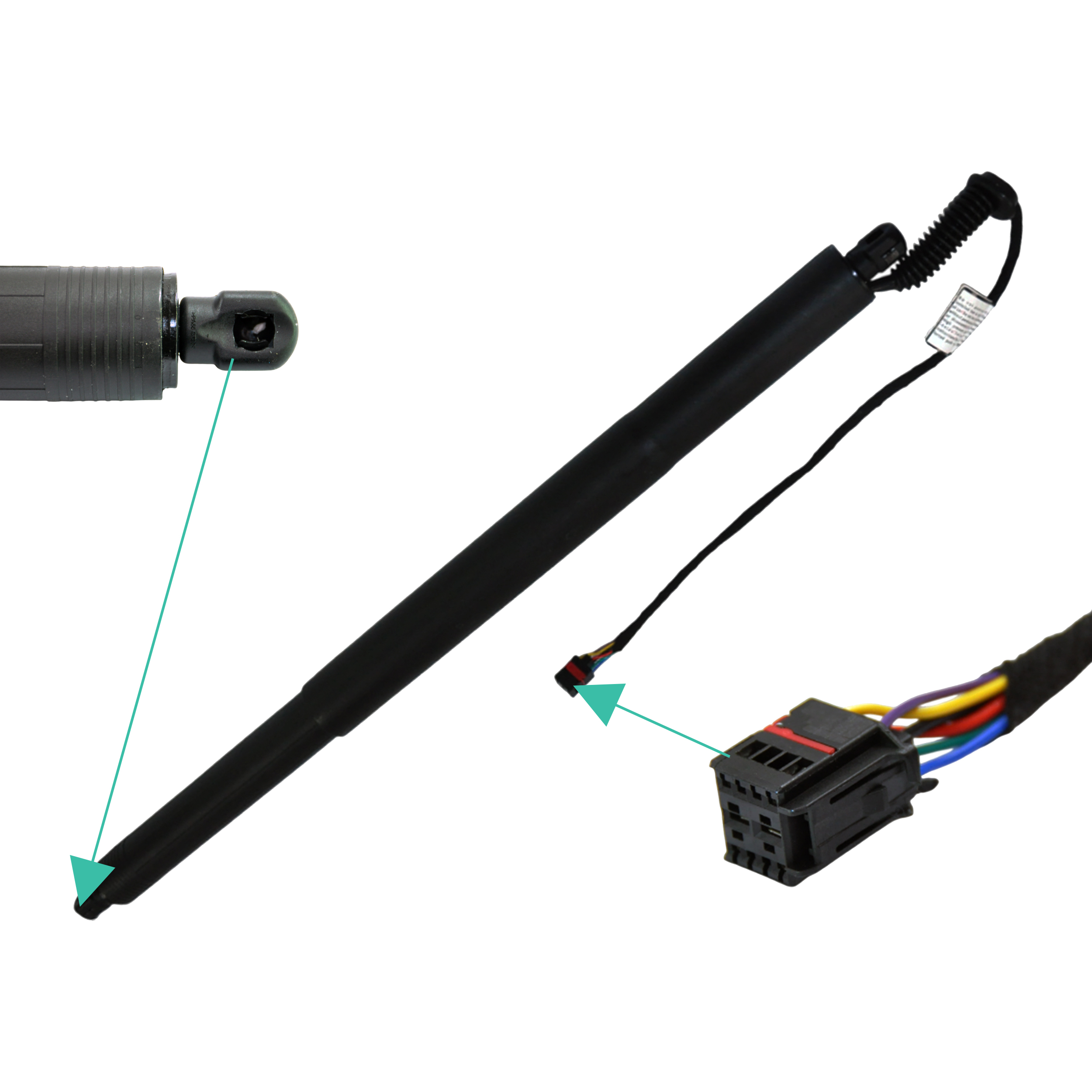 D2P Rear Electric Tailgate Strut Spring Lift Replacement | Compatible With 19-24 Audi Q3 F3B 35 TDi, TFSi | 83A827851D