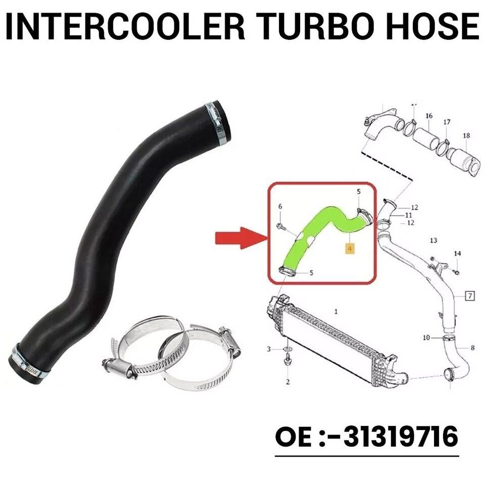 D2P Front Axle Right Intercooler Turbo Hose Pipe Replacement | Compatible With 12-15 Ford Focus III 1.6 Tdci, 10-12 Volvo C30 533 D2 | 31319716 - Image 5