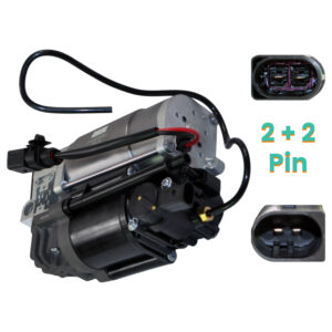 D2P Rear Axle Air Suspension Compressor Pump Replacement | Compatible With 12-15 Audi A8 D4 2.0/2.5 Tfsi, 3.0 TDi | 4H0616005C