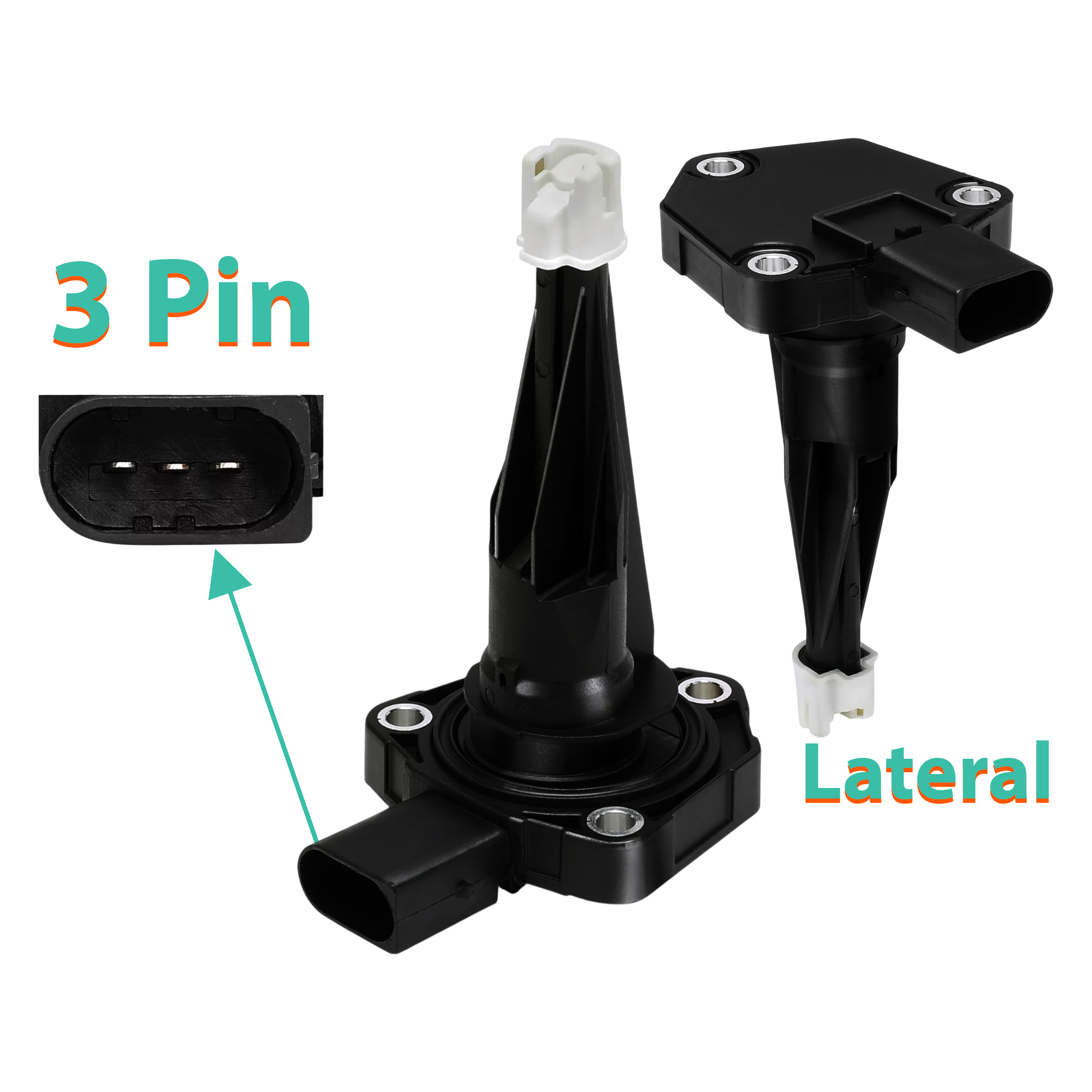 D2P Engine Oil Sump Level Sensor Sender Compatible With 08-13 Bmw 1 2 3 4 5 6 7 Series Replaces 12618608780